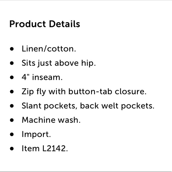 NWT J.Crew white 4" linen-cotton scalloped shorts - Picture 9 of 9